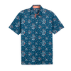 Puma Pique Heirloom Men's Polo - Ocean Tropic/Melon Punch