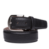 Len American Bison Belt - Black/Black
