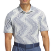 Adidas Ultimate 365 Allover Print Men's Polo - Crystal Jade/Preloved Ink