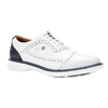 Boxto Legacy Hope Men's Spikeless Golf Shoes - White/Navy Blue