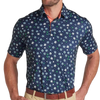 Puma Cloudspun Floral Men's Polo - Deep Navy/Vine