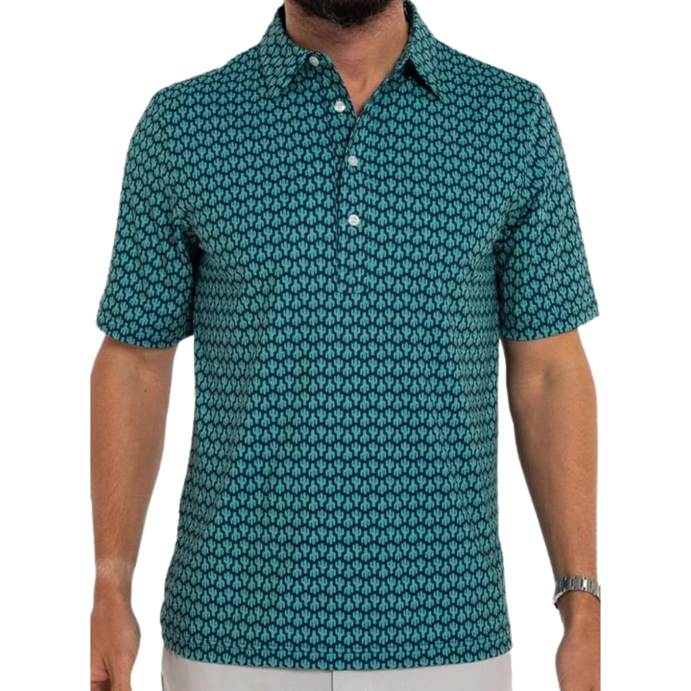 Criquet Cactus Print Men's Polo