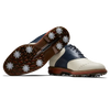 FootJoy Premiere DryJoy Men's Spiked Golf Shoes - Cream/Navy/Red