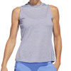 Adidas Heather Women's Sleeveless Polo - Blue Fusion