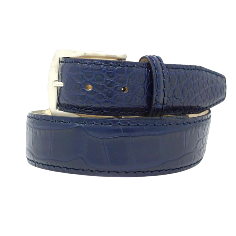 Antas Italian Matte Crocodile Belt Men's Belt