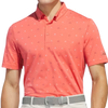 Adidas Go-To Mini-Crest Print Men's Polo - Preloved Scarlet