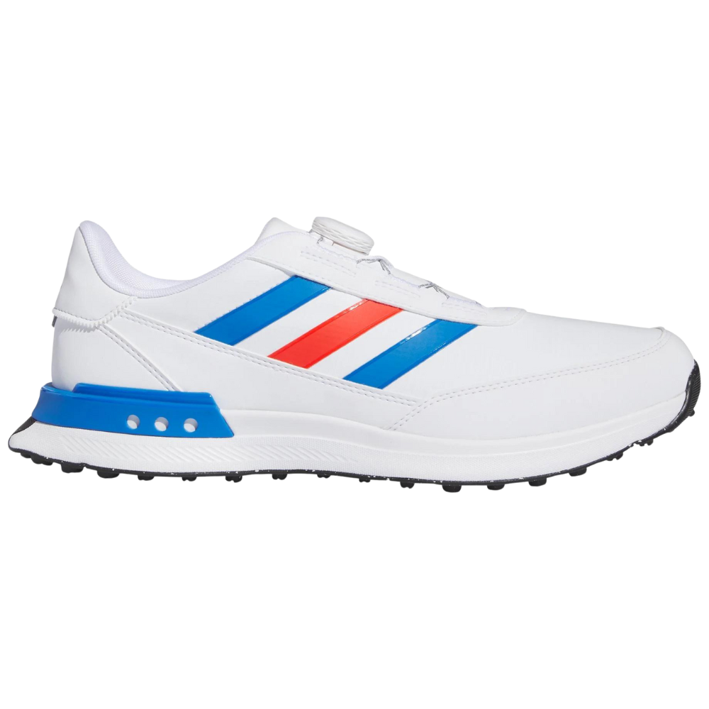 adidas Men's S2G Spikeless BOA 24 Golf Shoes, Size 13, White/Royal/Red adidas Men's S2G Spikeless BOA 24 Golf Shoes, Size 13, White/Royal/Red