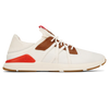 Olukai Mio Li Men's Sneaker - Bright White/Red Lava