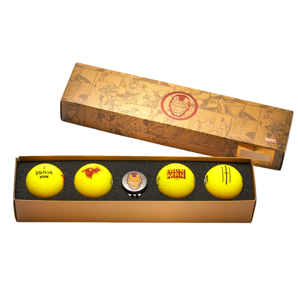 Volvik Marvel Iron Man 3.0 Golf Ball Gift Set