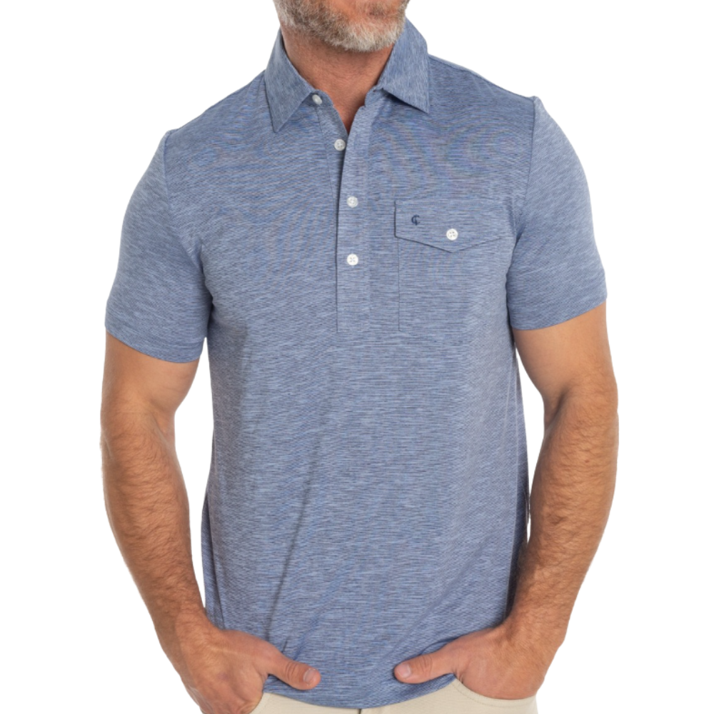 Criquet Heather Performance Sport Players Men's Polo