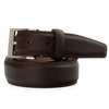 Len Belt French Pebble Grain Belt - Chocolate