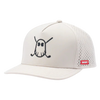 Ghost Golf Bonded Icon Snapback Hat - Feather Grey