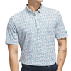 Adidas America Ultimate365 Micro Argyle Men's Polo - White/Pure Teal