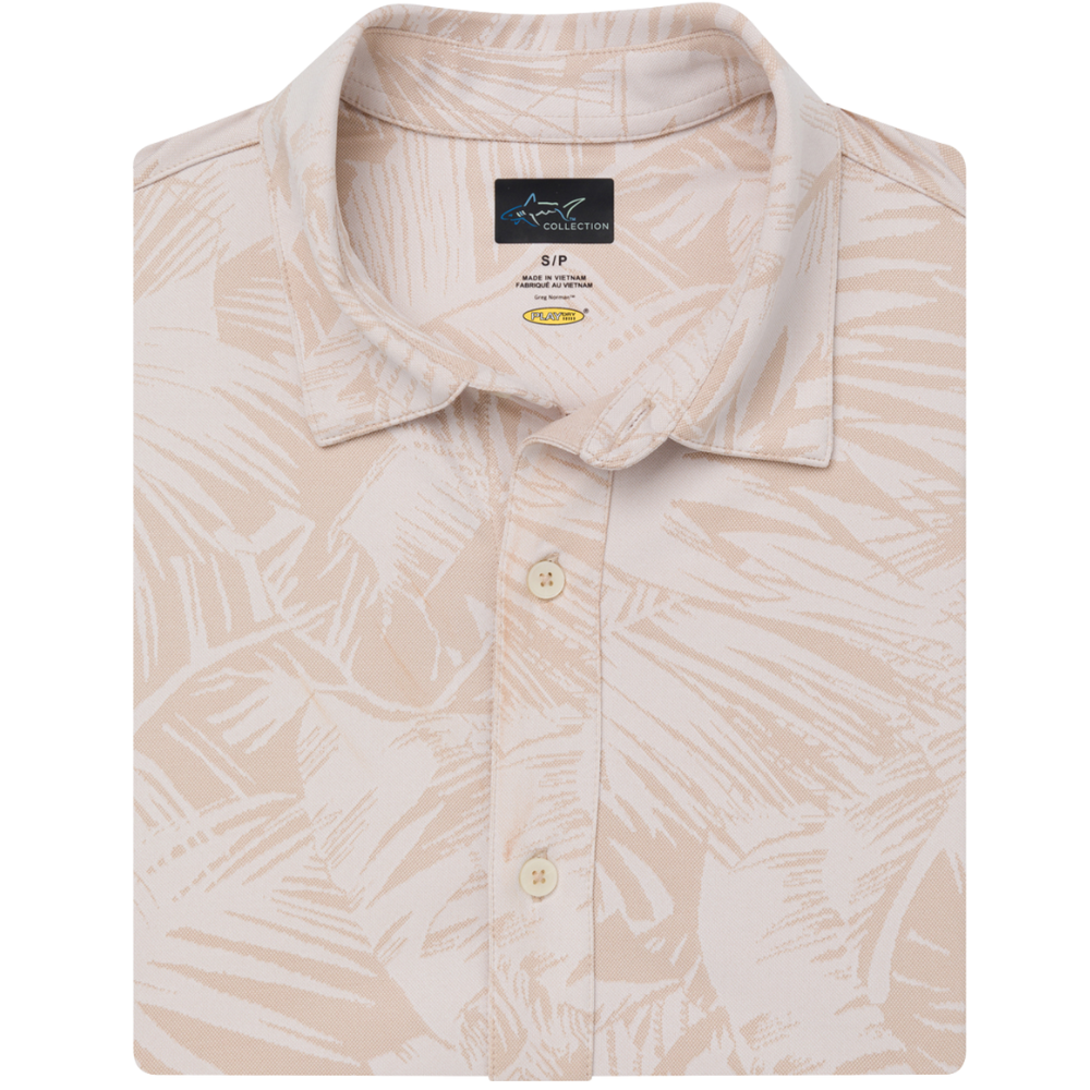 Greg Norman Hamptom Knit Full-Button Men's Polo