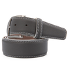 Len Belt Epsom Calfskin Belts - Charcoal/White