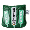 Pins & Aces Augusta Quiet Putter Headcover - Green/Yellow