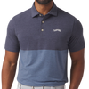 Sun Day Red Redwood Block Men's Polos - Navy Blazer