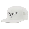 Mizuno Tour Flat Snapback Hat - White/White