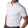 Collars & Co Featherweight Flex Relaxed Semi Men's Polo - White