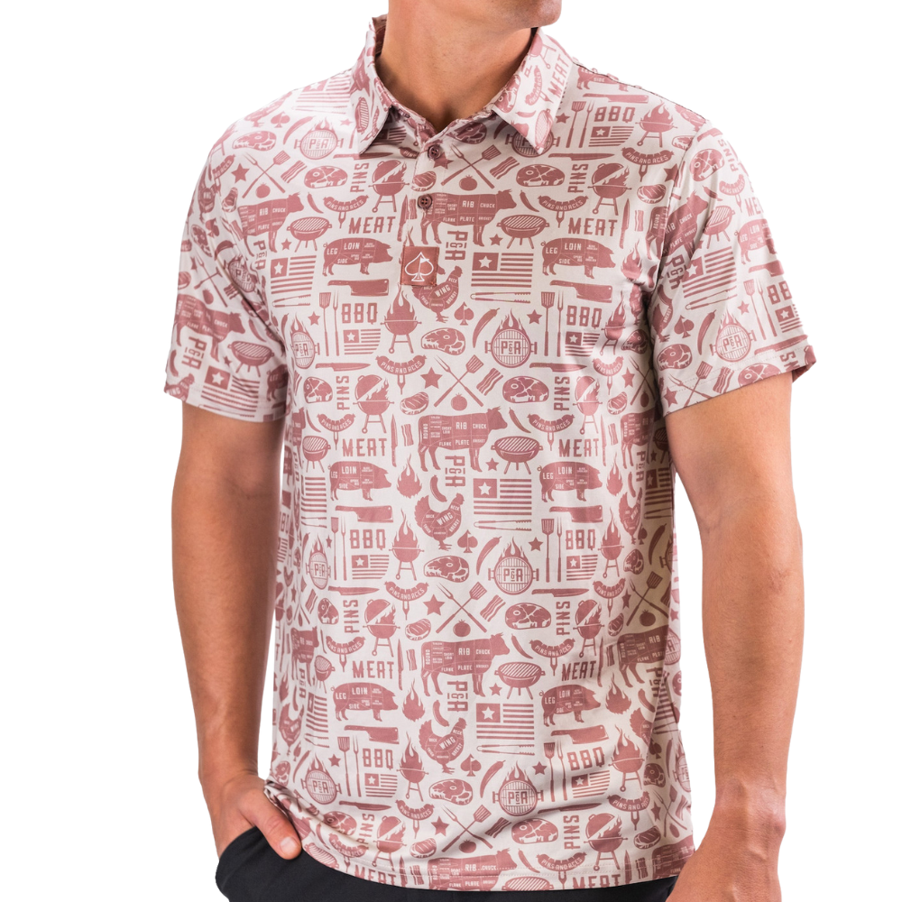 Pins & Aces Pitmaster Men's Polo