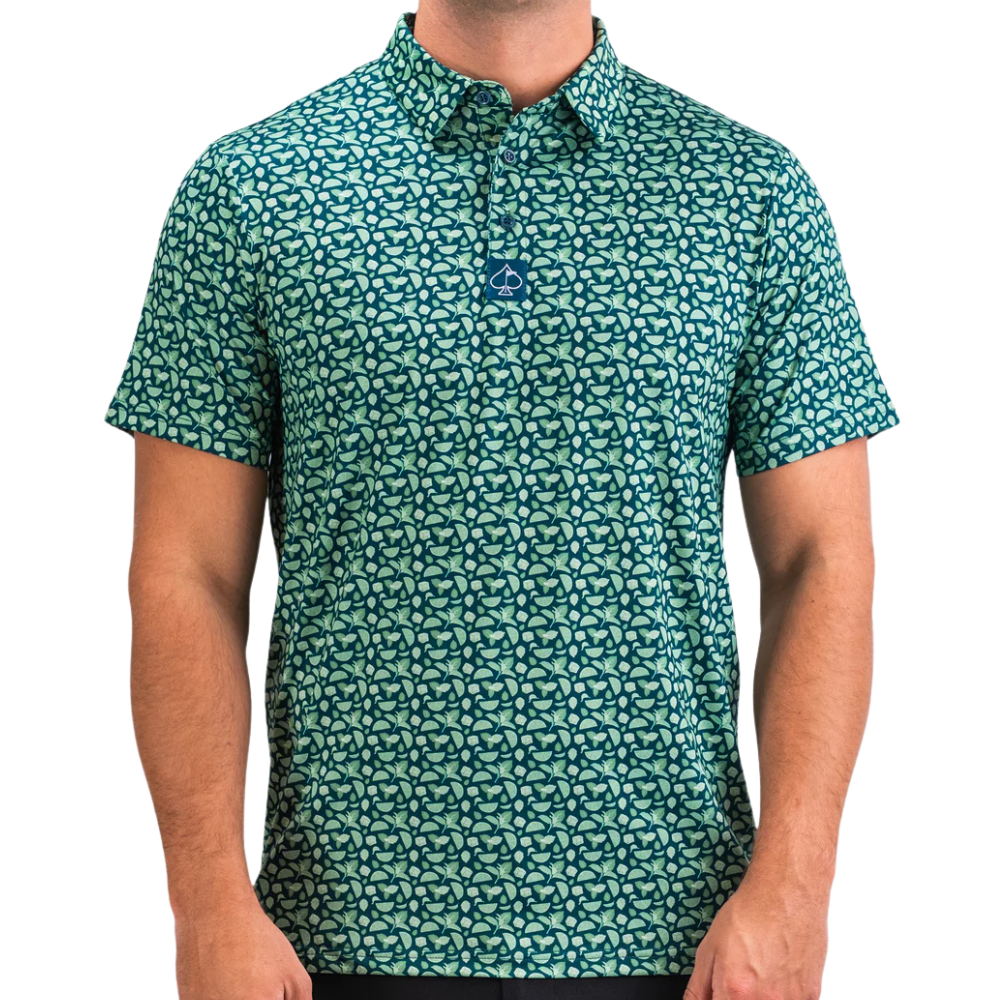 Pins & Aces Mint Julep Men's Polo