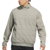 Adidas Ultimate 365 Quilted 1/2 Zip Men's Pullover - Silver Pebble