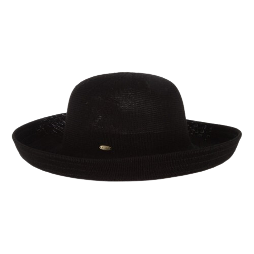 Dorfman Pacific Knitted Poly Straw Big Brim Hat