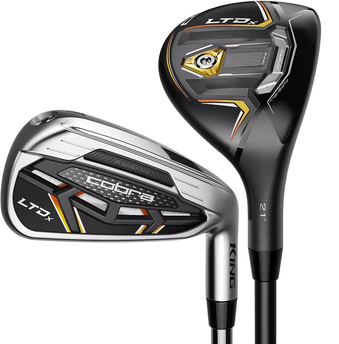 Cobra LTDX Complete Iron Set And Hybrid GW Black Graphite