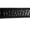 Antas Italian Mock Gator Tail Cut to Fit Men's Belt - Black/Black