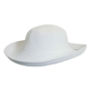 Dorfman Pacific Knitted Poly Straw Big Brim Hat - White