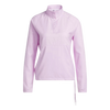 Adidas Embossed Women's 1/4 Snap Pullover - Bliss Lilac