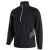FootJoy Hydroknit Pullover Jacket - Black/Charcoal