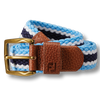 FootJoy Striped Braided Men's Belt - TrueBlue/Navy/White