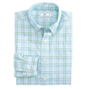 Southern Tide IC Abound Plaid Sports Long Sleeve Men's Shirt - Seaweed Green