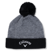 Callaway Golf Tour Authentic Pom Beanie - Dark Gray/Black