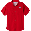 Columbia Lamar University Tamiami Short Sleeve Men's Shirt - Intense Red