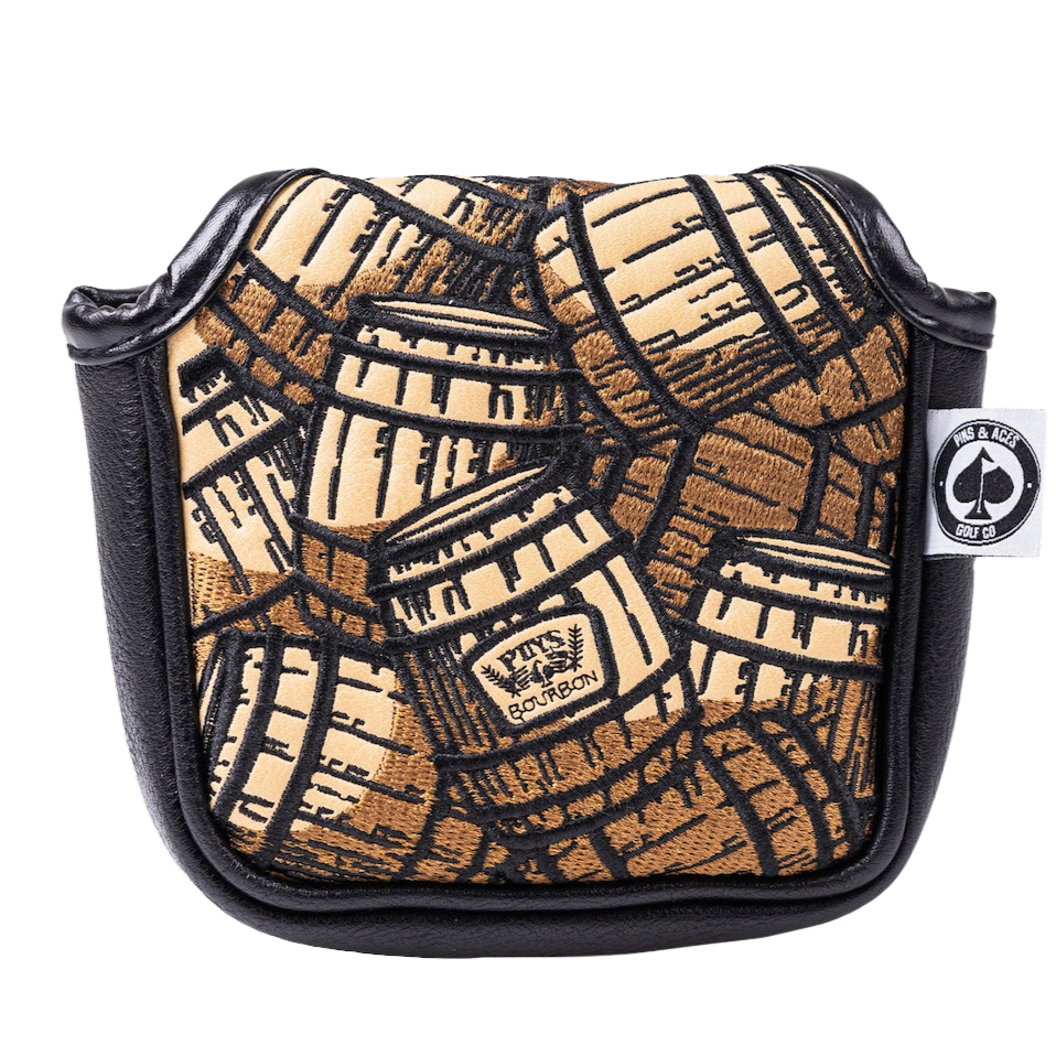 Pins & Aces Bourbon Barrel Mallet Putter Cover