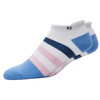 FootJoy ProDry Roll Tab Women's Socks - White/Blue/Pink
