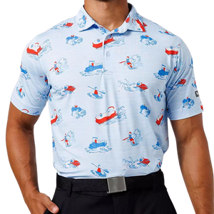 Waggle Golf Lake Life Men's Polo