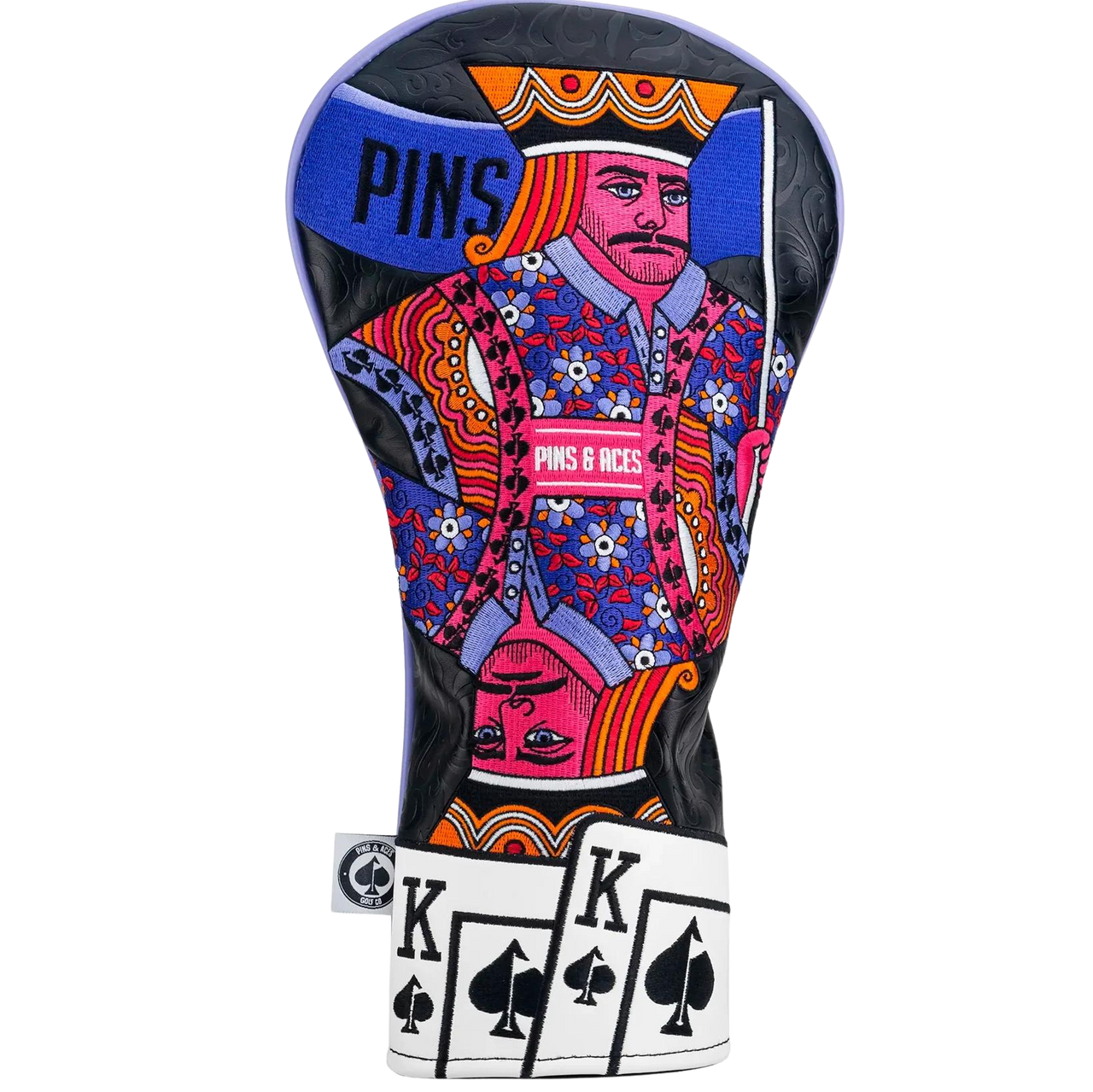 Pins and Aces King of Spades Driver Cover