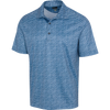 Greg Norman ML75 Microlux Origami Men's Polo - Sonic Blue