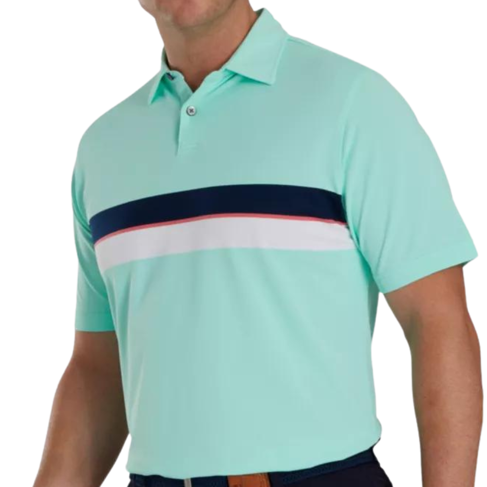 FootJoy Double Chest Band Men's Polo