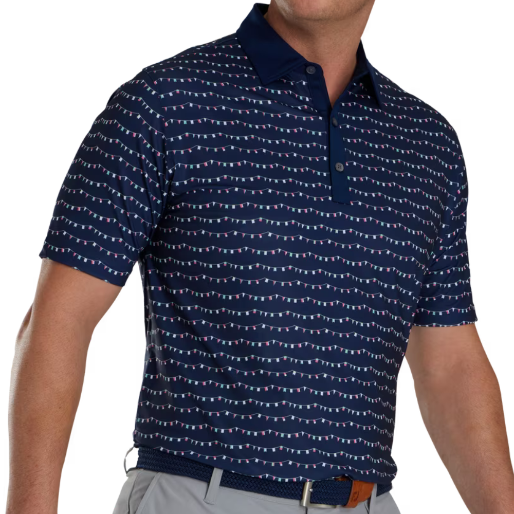 FootJoy Flag Banner Print Men's Polo