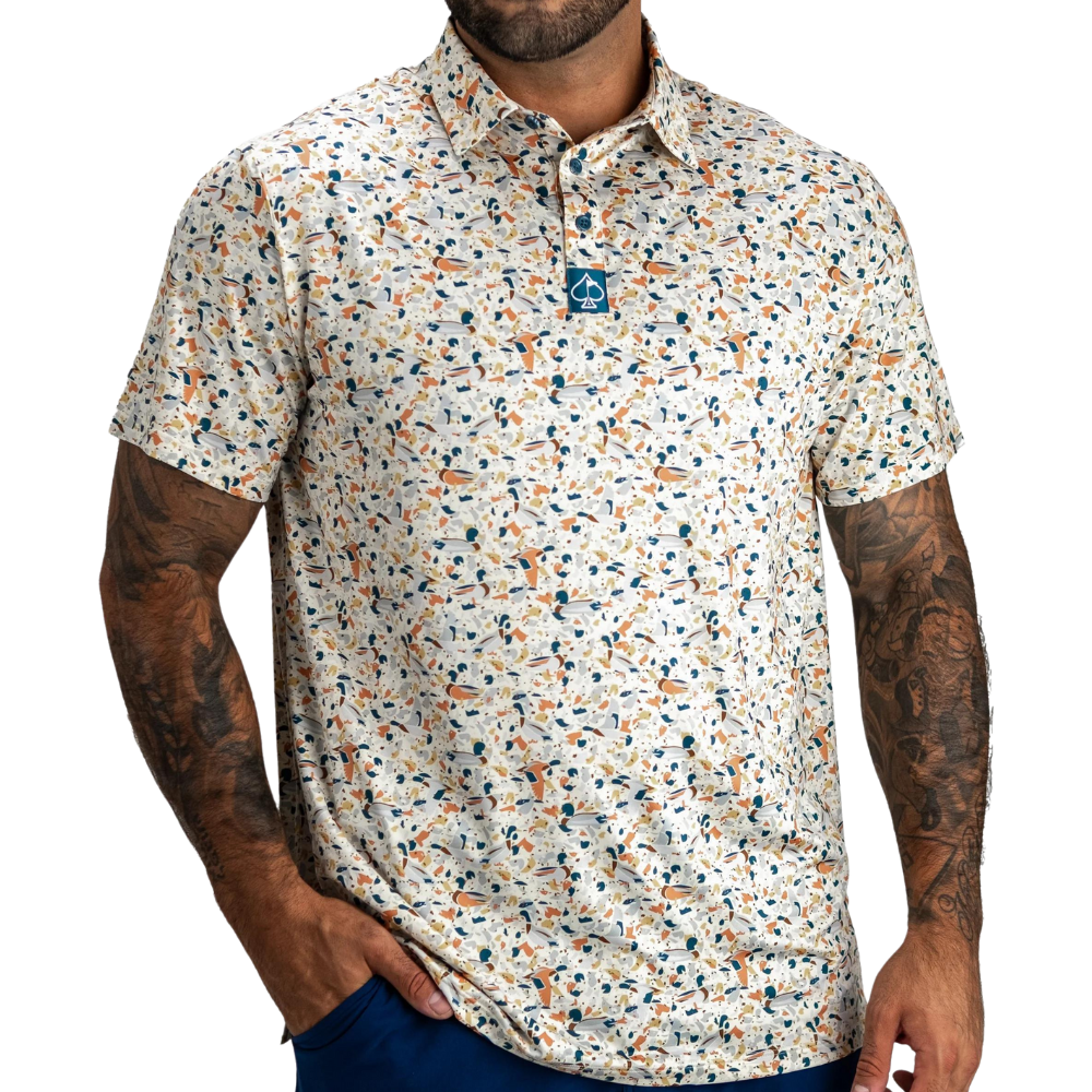 Pins & Aces Mallard Shatter Men's Polo