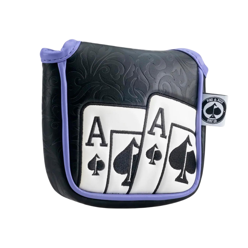 Pins and Aces Ace of Spades Mallet Putter Cover