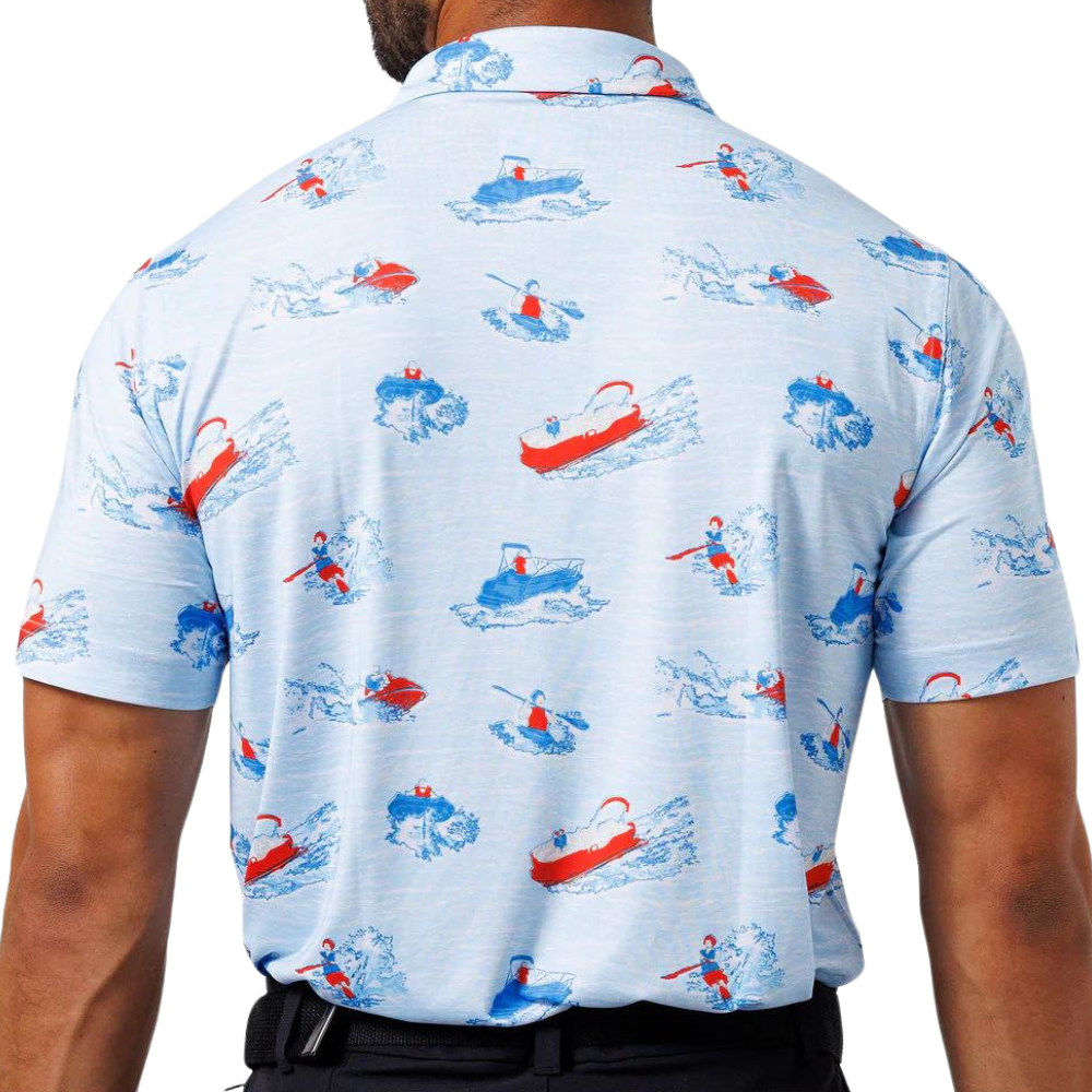 Waggle Golf Lake Life Men's Polo