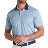 Puma Pique Gingham Men's Polo - White/Blue