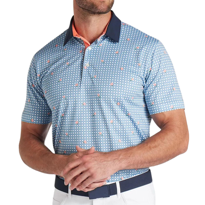 Puma Pique Gingham Men's Polo