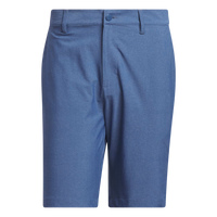 Thumbnail for A pair of blue shorts with a button closure and belt loops. The fabric appears smooth and the shorts are shown from the front. Adidas logo on the front button. Two side pockets.