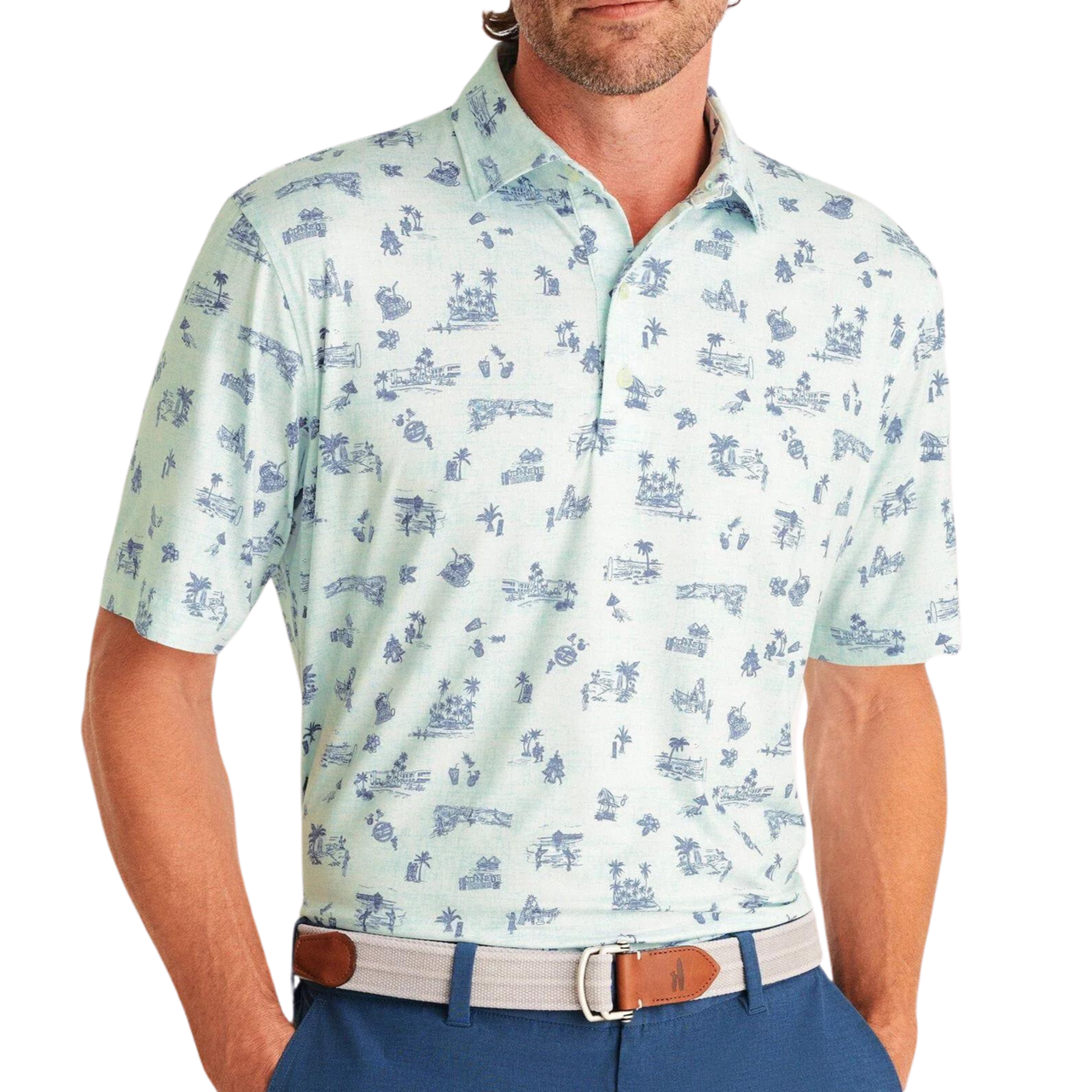 Johnnie-O Tiki Bar Men's Polo